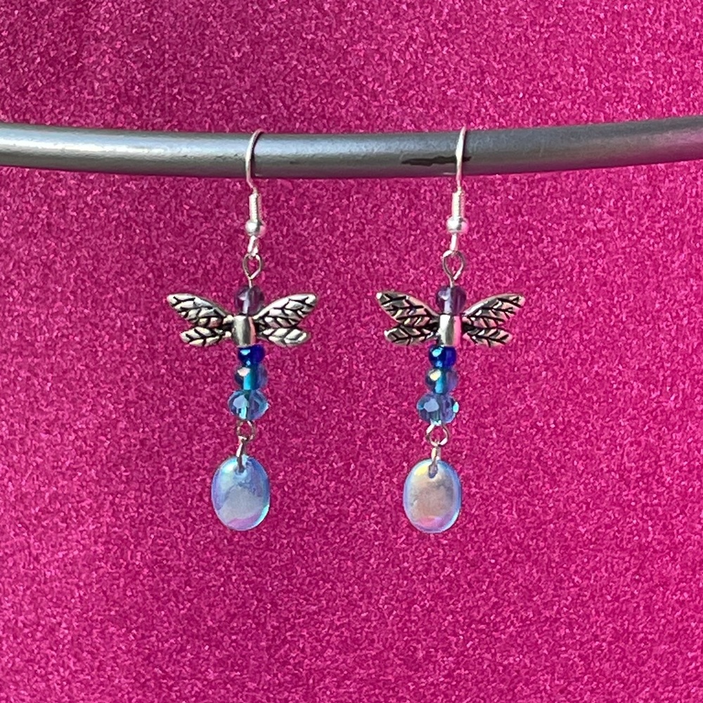 Dainty Dragonfly Earrings